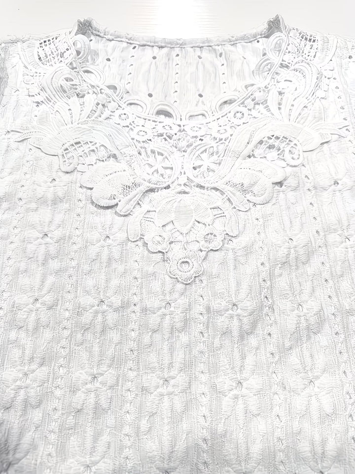 Rickea - Elegancka Bluzka z Krótkim Rękawem
