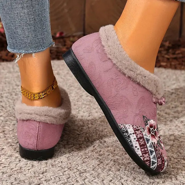 Dannelia - Faux Fur Comfortable Shoes