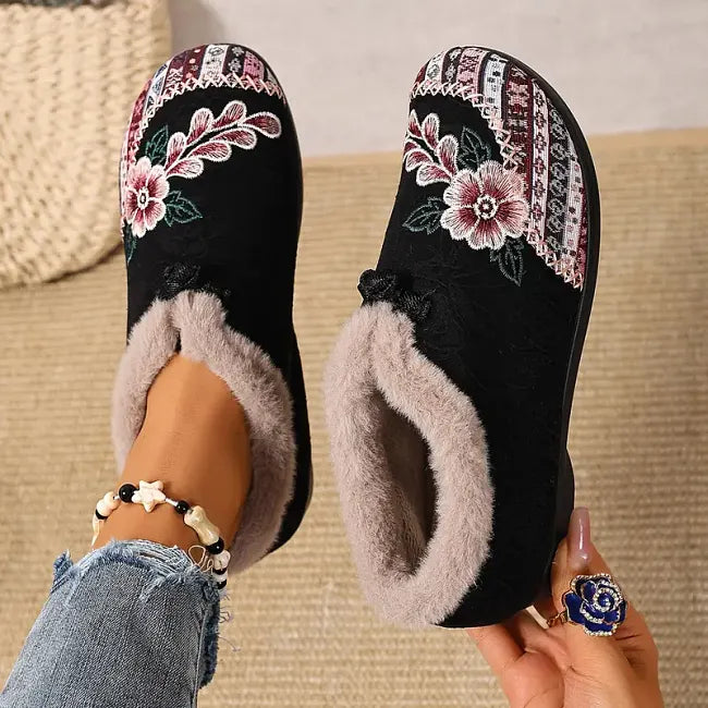 Dannelia - Faux Fur Comfortable Shoes