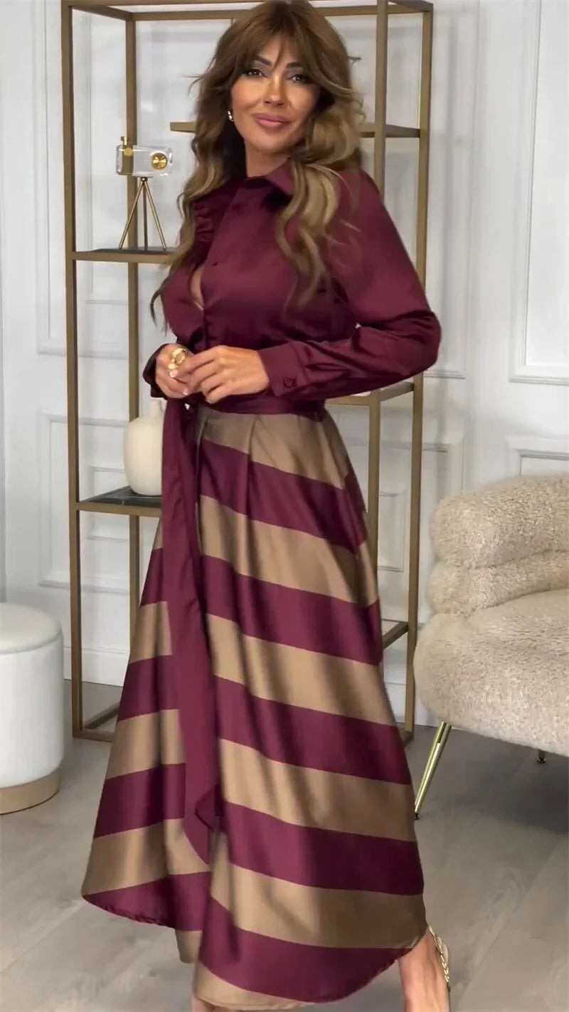 Vandana – Sukienka Maxi w Paski