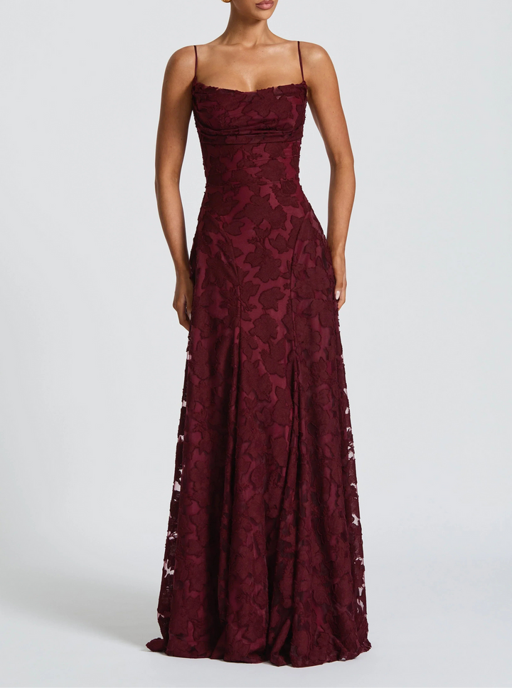Alonah - Elegancka Sukienka Maxi z Płynnym Krojem