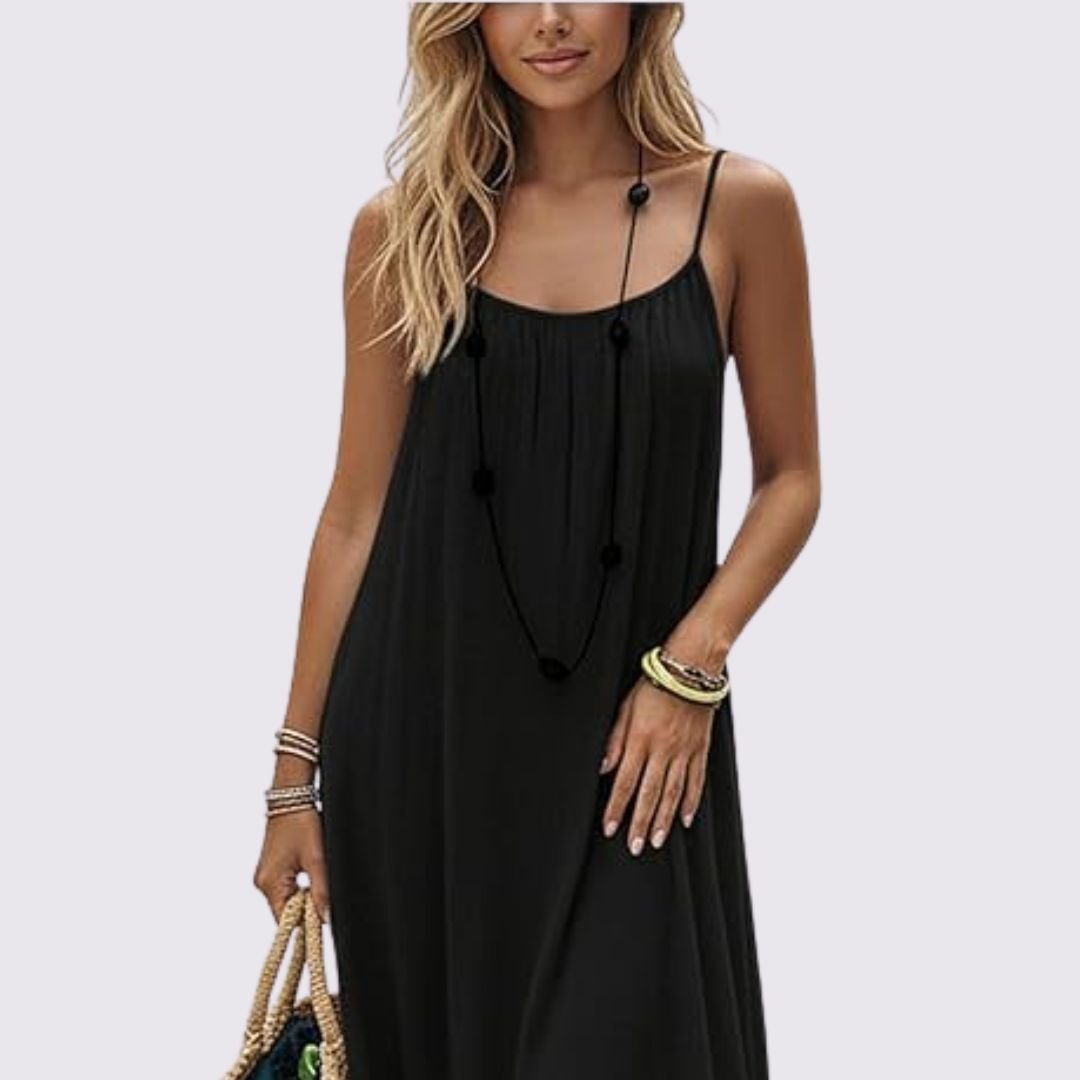 Diandra – Elegancka Sukienka Maxi Z Odkrytymi Plecami
