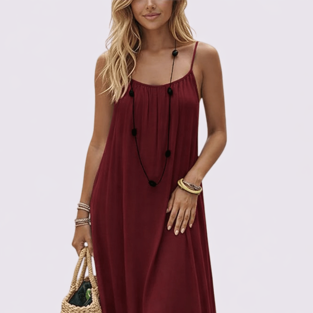 Diandra – Elegancka Sukienka Maxi Z Odkrytymi Plecami