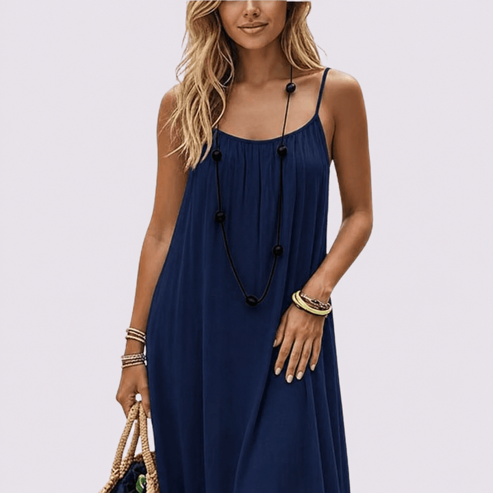 Diandra – Elegancka Sukienka Maxi Z Odkrytymi Plecami