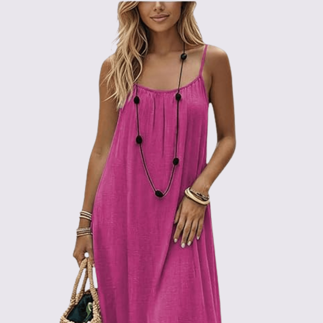 Diandra – Elegancka Sukienka Maxi Z Odkrytymi Plecami
