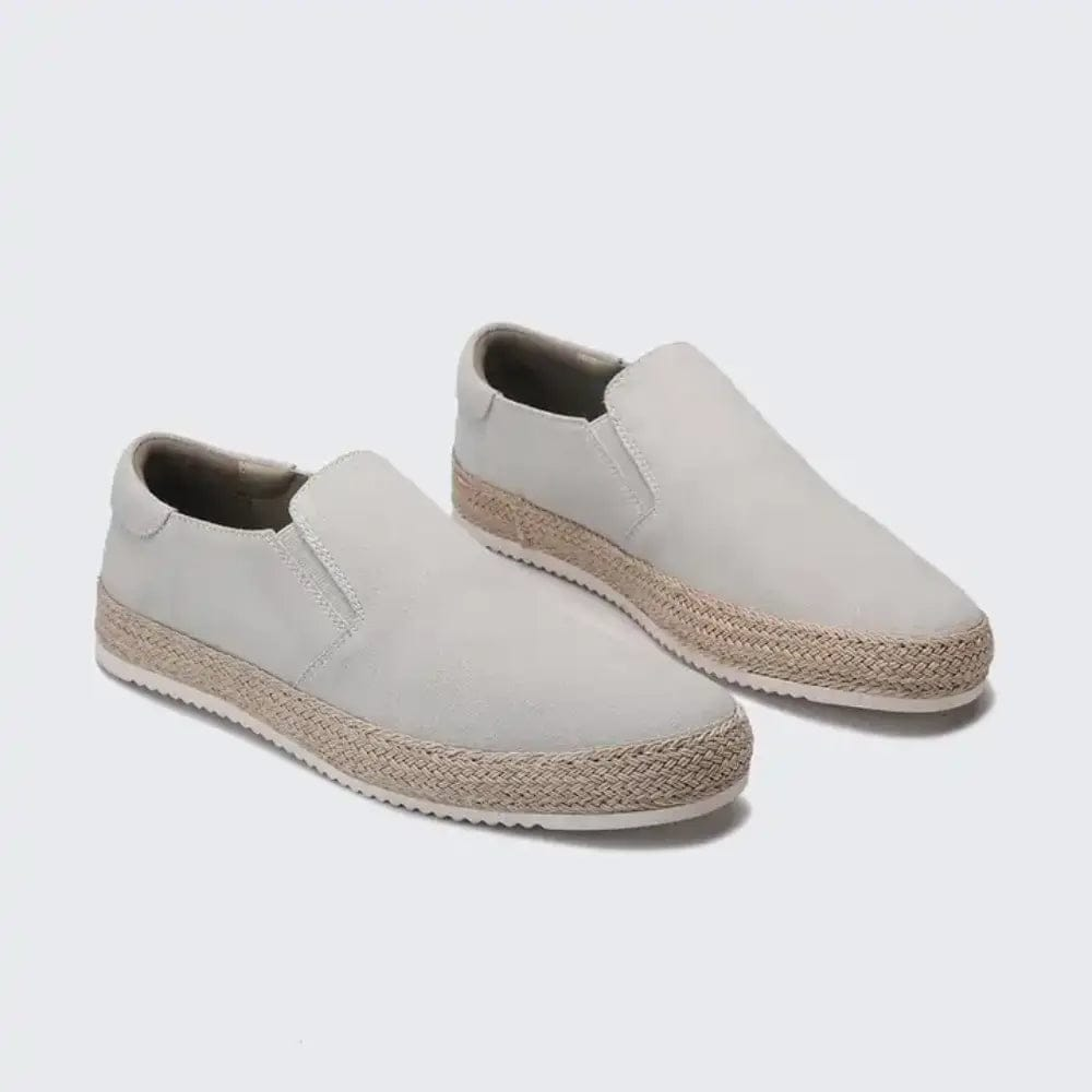 Hanya – Zamszowe Buty Wsuwane z Podeszwą Typu Espadrille