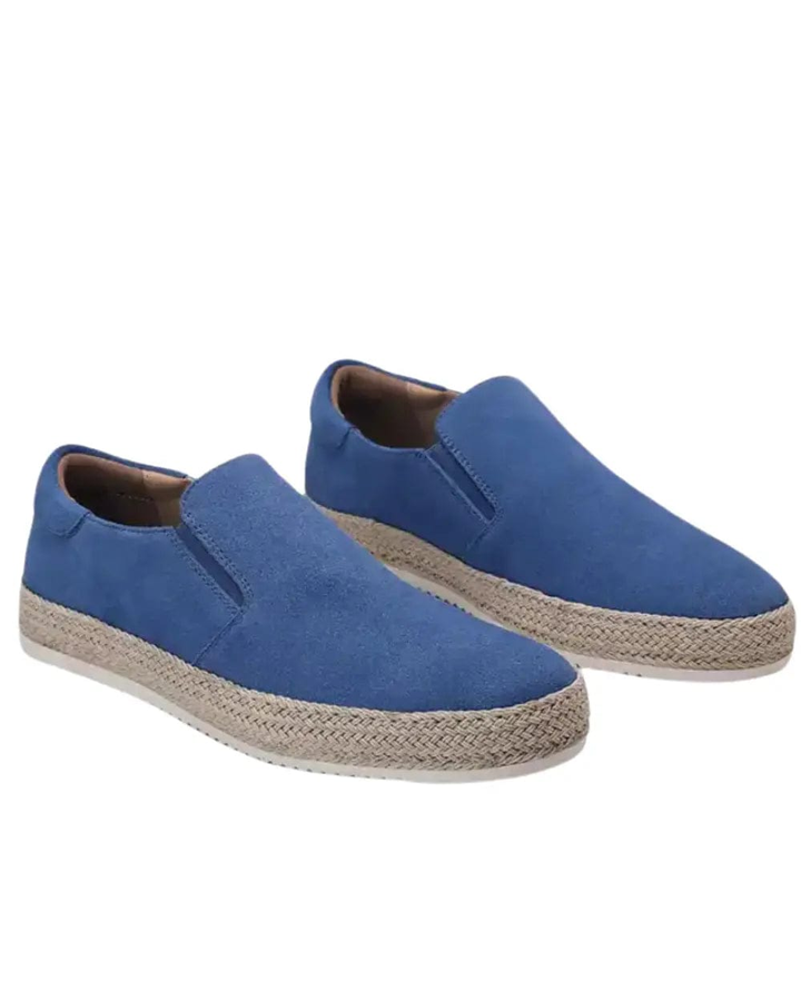 Hanya – Zamszowe Buty Wsuwane z Podeszwą Typu Espadrille