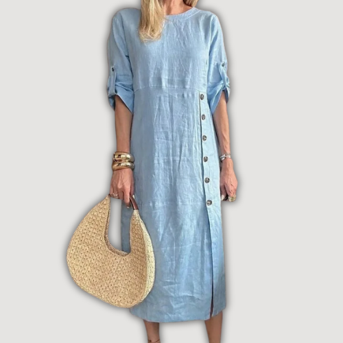 Ashly – Elegancka Sukienka o Długości Midi