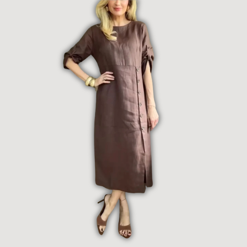 Ashly – Elegancka Sukienka o Długości Midi