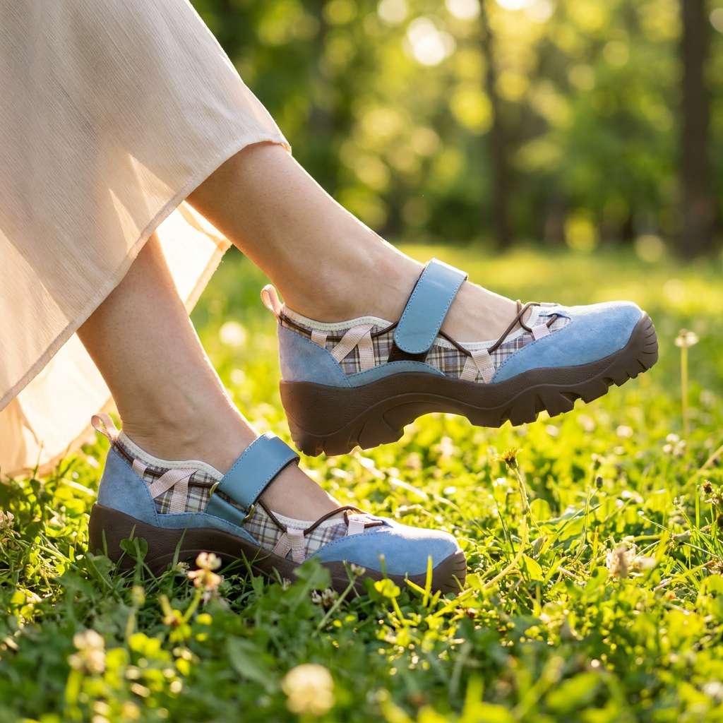 Vinilia – Masywne Trampki Z Regulowanym Paskiem