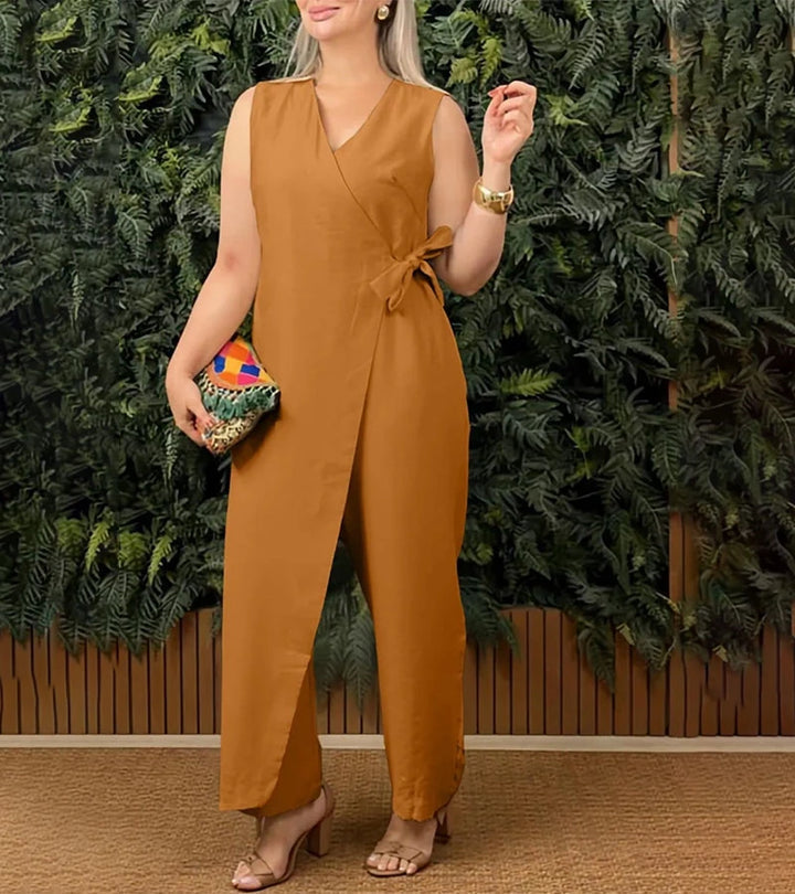 Betsy - Elegancki Kombinezon Bez rRkawów