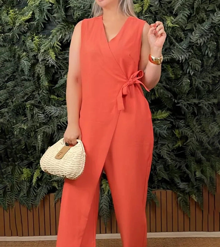 Betsy - Elegancki Kombinezon Bez rRkawów
