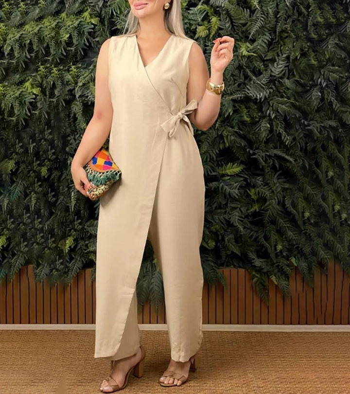 Betsy - Elegancki Kombinezon Bez rRkawów
