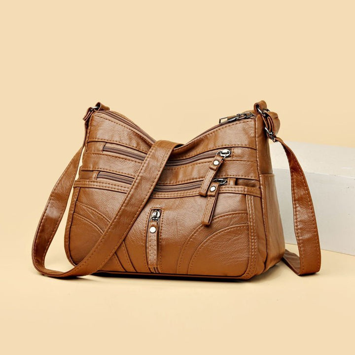 Brendiena - Skórzana Torba w Stylu Casual Vintage