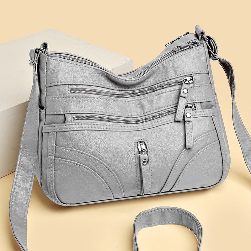 Brendiena - Skórzana Torba w Stylu Casual Vintage