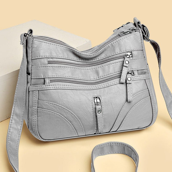 Brendiena - Skórzana Torba w Stylu Casual Vintage