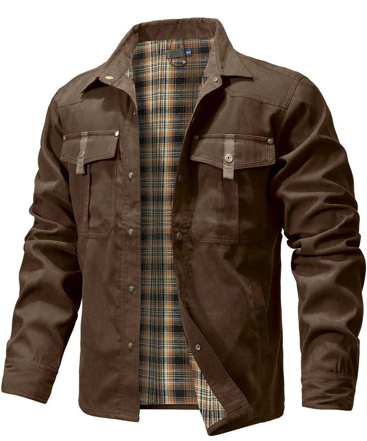 Bram - Solidna Kurtka Typu Overshirt