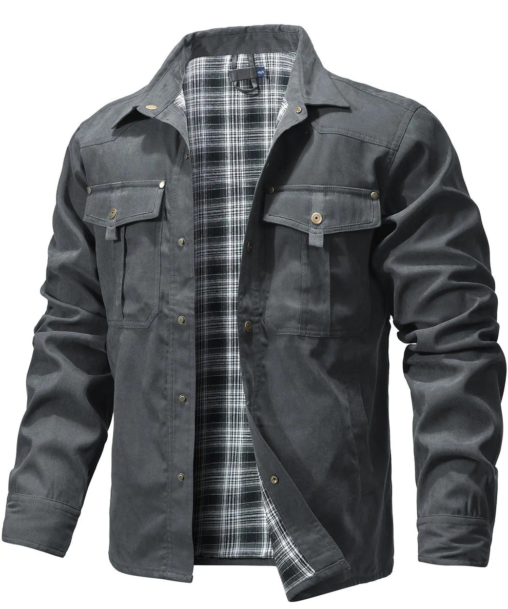 Bram - Solidna Kurtka Typu Overshirt