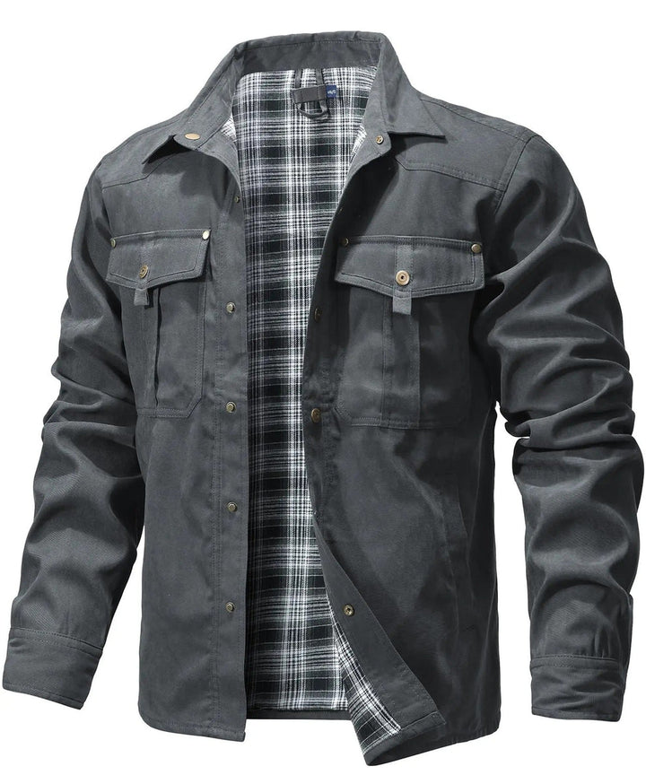Bram - Solidna Kurtka Typu Overshirt