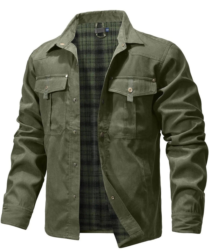 Bram - Solidna Kurtka Typu Overshirt