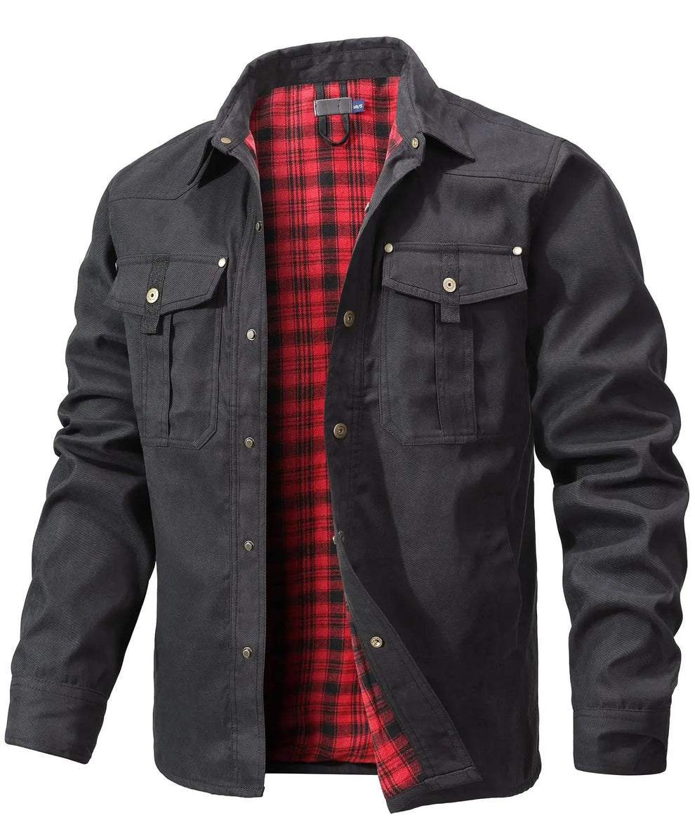 Bram - Solidna Kurtka Typu Overshirt