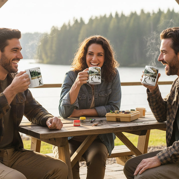 TackleMug – Kubek do Kawy z Motywem Wędkarskim