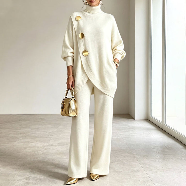 Niyana – Elegancki, Dzianinowy Zestaw Dwuczęściowy