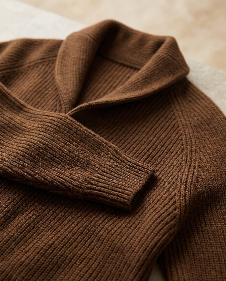 Jirri – Sweter Z Dzianiny Z Guzikami I Kołnierzem Szalowym