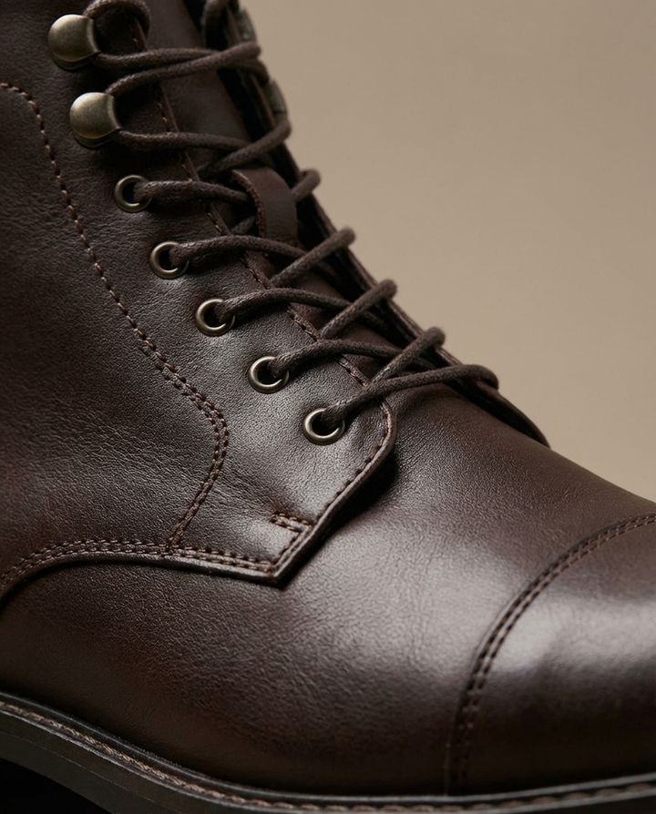 Andersan – Skórzane Buty Sznurowane