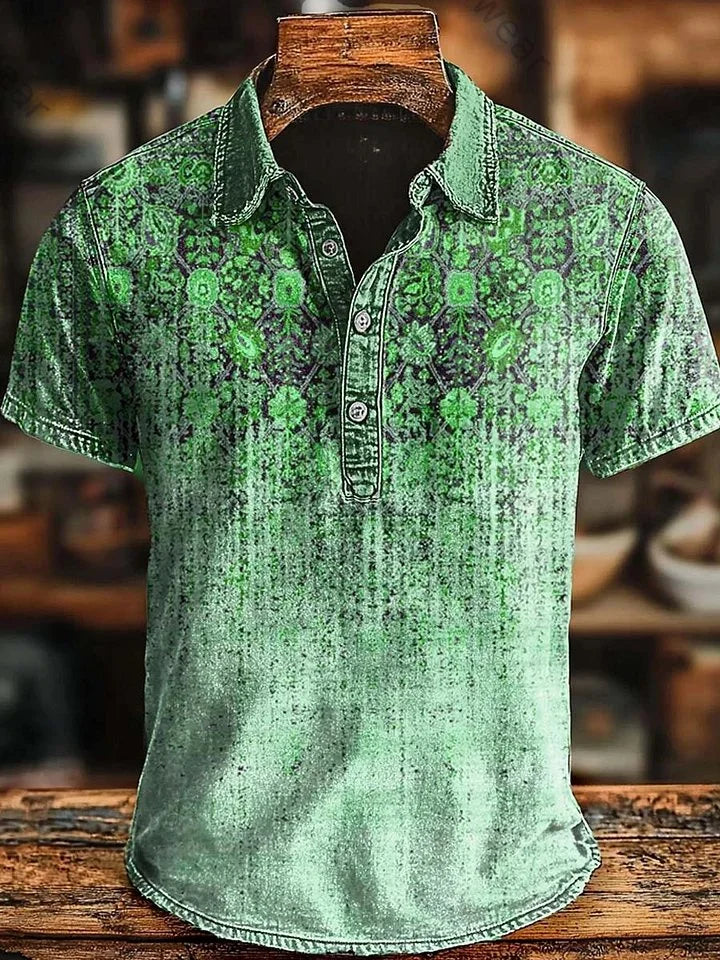 Vishal - Koszulka Polo W Stylu Retro Z Efektem Gradientu