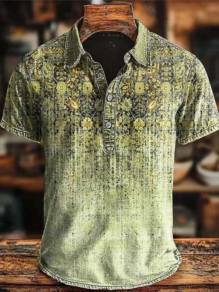 Vishal - Koszulka Polo W Stylu Retro Z Efektem Gradientu